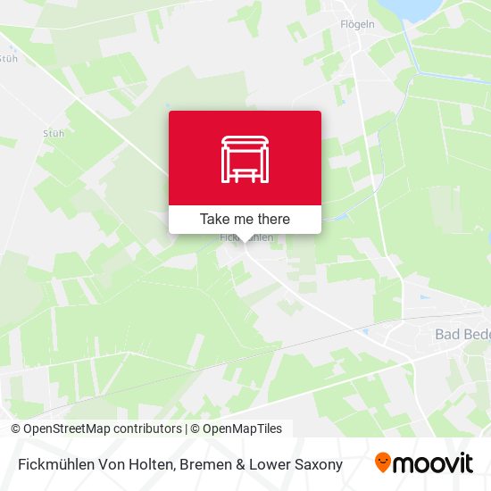 Fickmühlen Von Holten map