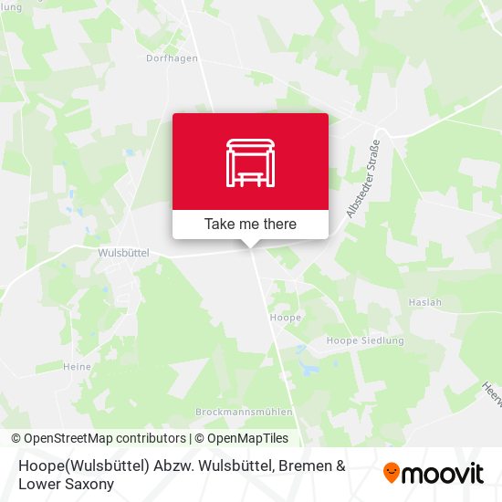 Hoope(Wulsbüttel) Abzw. Wulsbüttel map