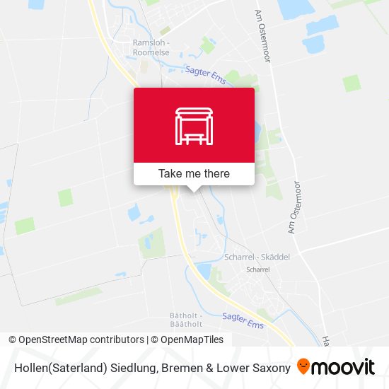 Hollen(Saterland) Siedlung map