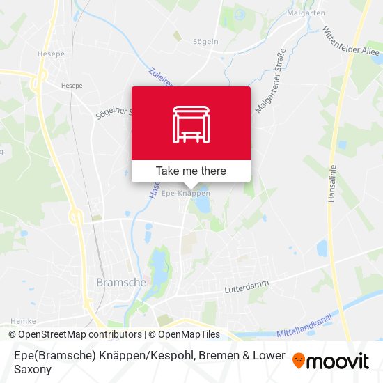 Epe(Bramsche) Knäppen/Kespohl map