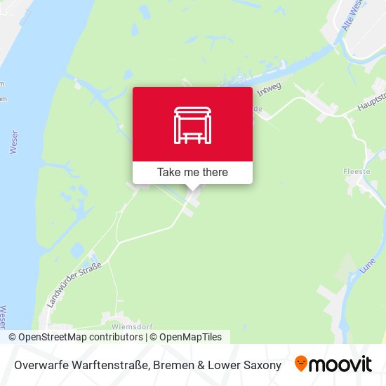 Overwarfe Warftenstraße map