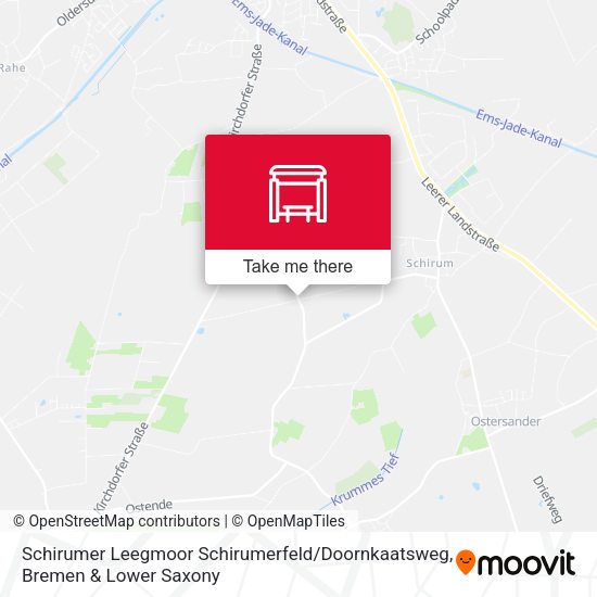 Schirumer Leegmoor Schirumerfeld / Doornkaatsweg map
