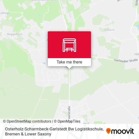 Osterholz-Scharmbeck-Garlstedt Bw Logistikschule map