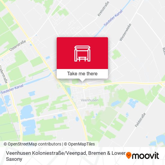 Veenhusen Koloniestraße / Veenpad map