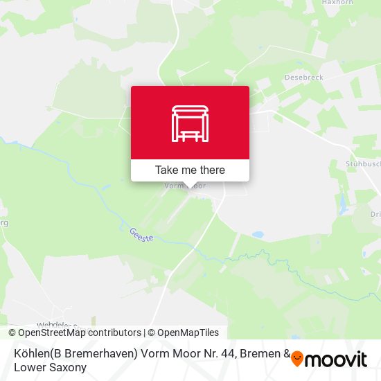 Köhlen(B Bremerhaven) Vorm Moor Nr. 44 map