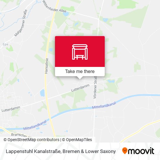 Lappenstuhl Kanalstraße map