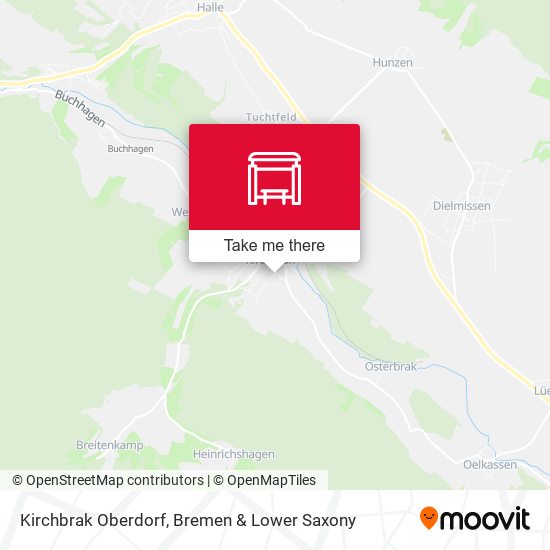 Kirchbrak Oberdorf map