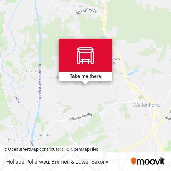 Hollage Pollerweg map
