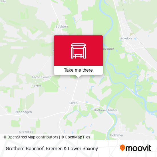 Grethem Bahnhof map