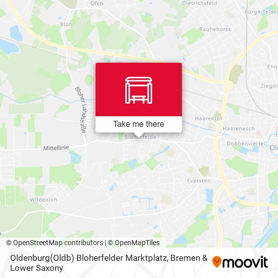 Oldenburg(Oldb) Bloherfelder Marktplatz map