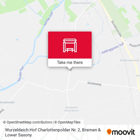 Wurzeldeich Hof Charlottenpolder Nr. 2 map