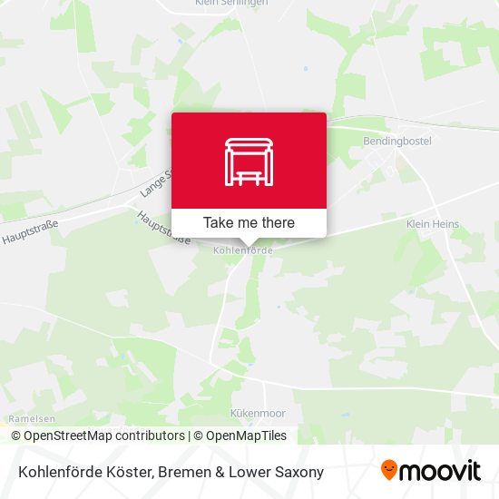 Kohlenförde Köster map