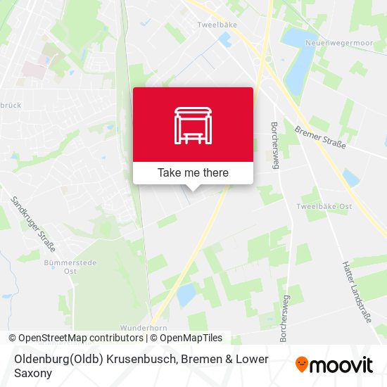 Oldenburg(Oldb) Krusenbusch map