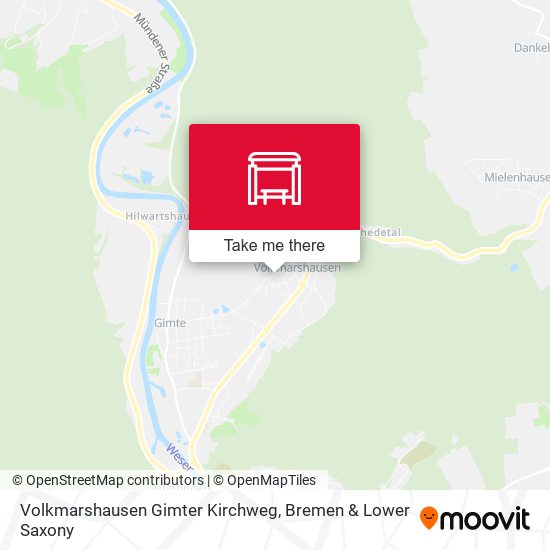 Volkmarshausen Gimter Kirchweg map