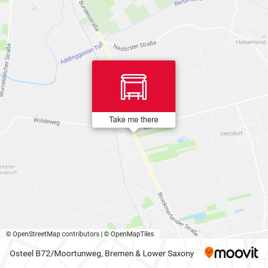 Osteel B72/Moortunweg map