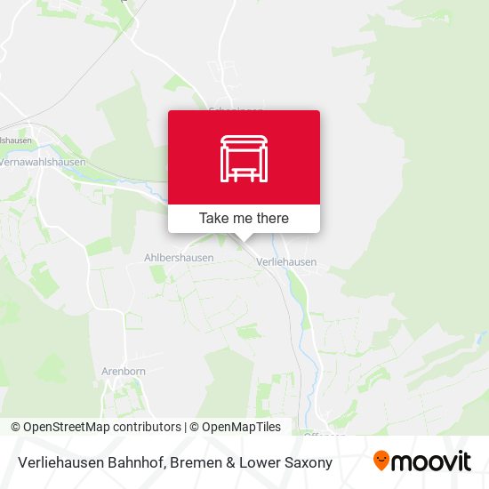 Verliehausen Bahnhof map