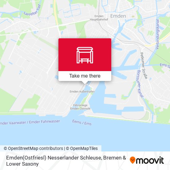 Emden(Ostfriesl) Nesserlander Schleuse map