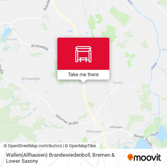 Wallen(Alfhausen) Brandewiedenboll map
