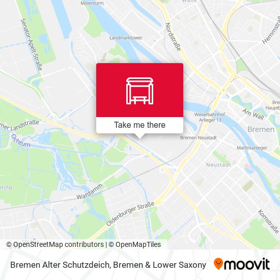 Bremen Alter Schutzdeich map