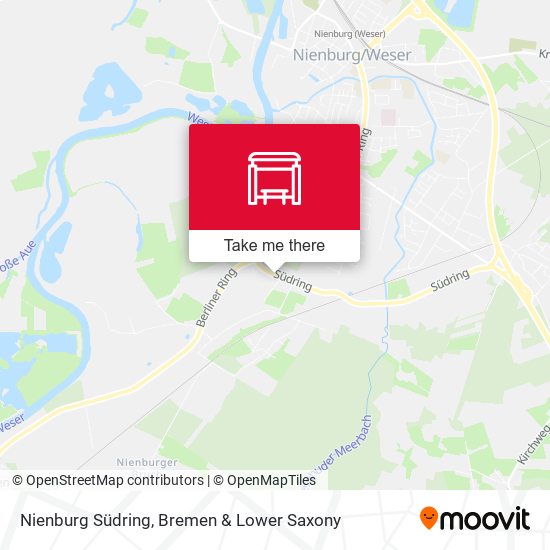 Nienburg Südring map