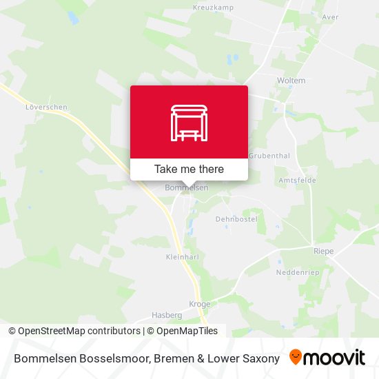 Bommelsen Bosselsmoor map