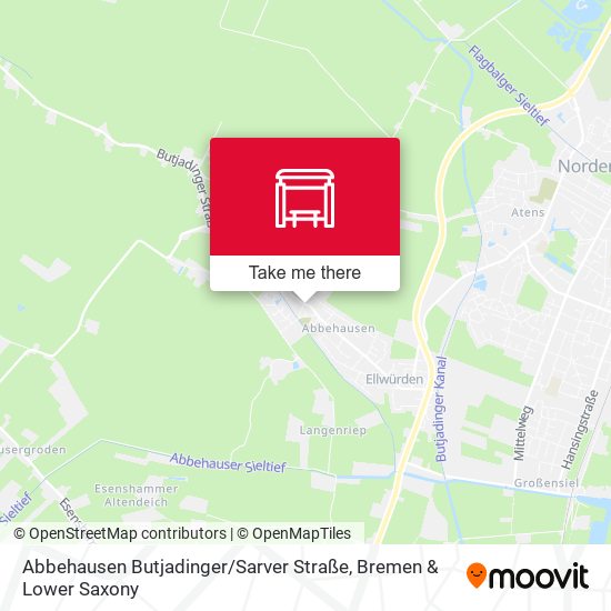 Abbehausen Butjadinger / Sarver Straße map