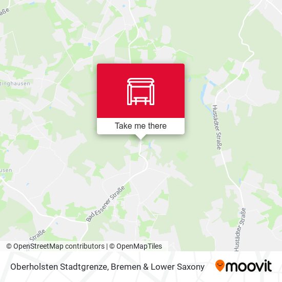 Oberholsten Stadtgrenze map