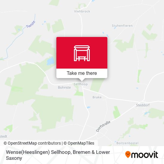 Wense(Heeslingen) Sellhoop map