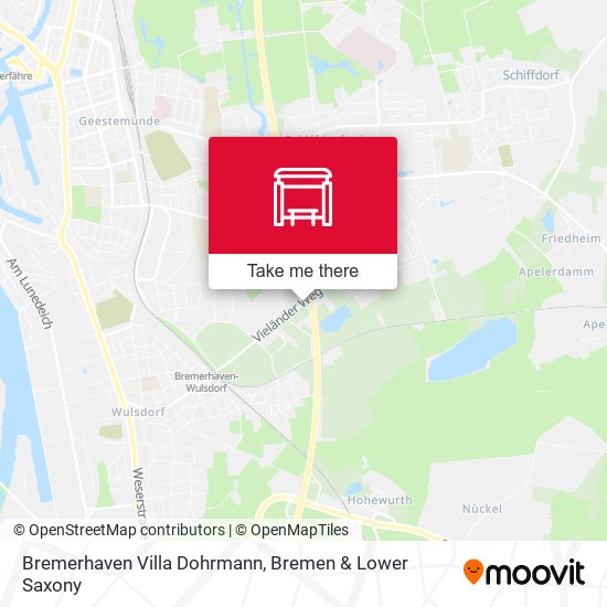 Bremerhaven Villa Dohrmann map