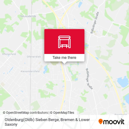 Oldenburg(Oldb) Sieben Berge map