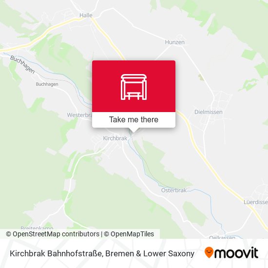 Kirchbrak Bahnhofstraße map