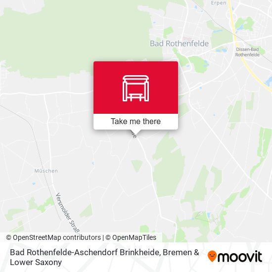 Bad Rothenfelde-Aschendorf Brinkheide map