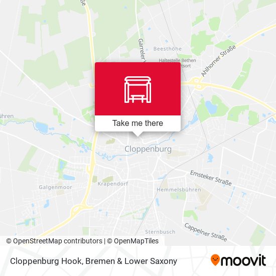 Cloppenburg Hook map