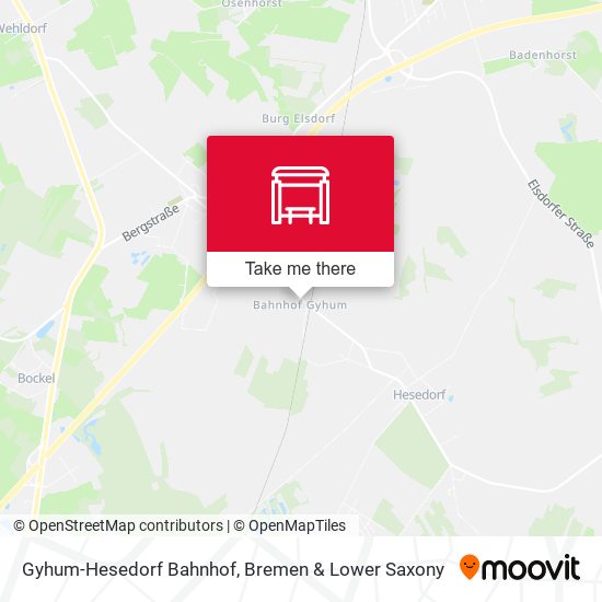 Gyhum-Hesedorf Bahnhof map