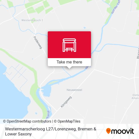 Westermarscherloog L27 / Lorenzweg map