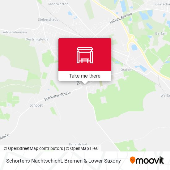 Schortens Nachtschicht map