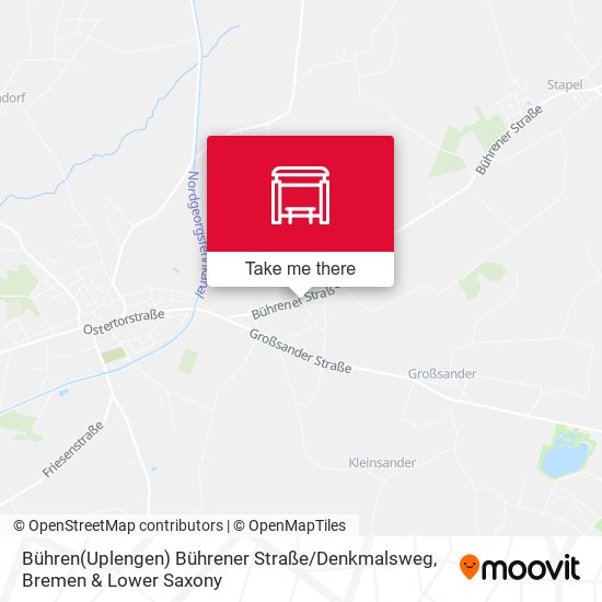 Bühren(Uplengen) Bührener Straße / Denkmalsweg map