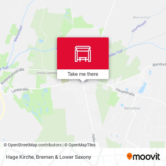 Hage Kirche map