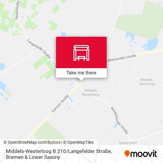 Middels-Westerloog B 210 / Langefelder Straße map