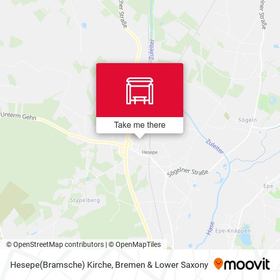 Hesepe(Bramsche) Kirche map
