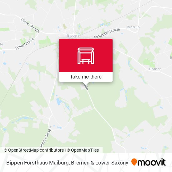 Bippen Forsthaus Maiburg map