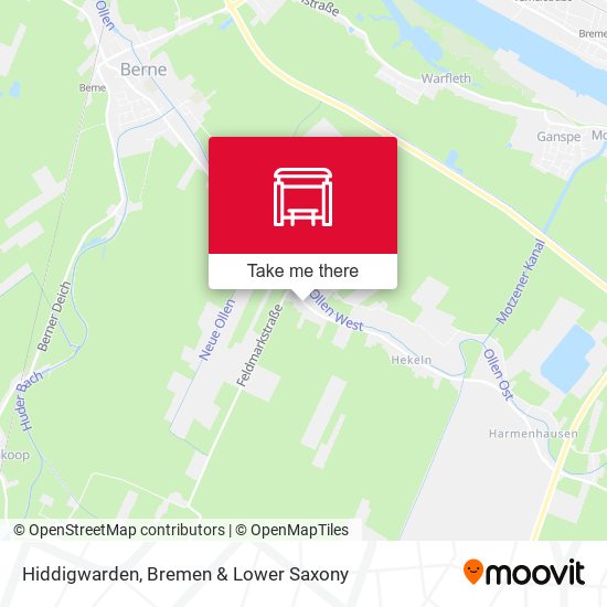 Hiddigwarden map