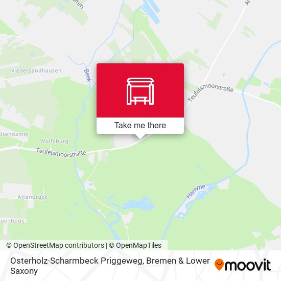 Osterholz-Scharmbeck Priggeweg map