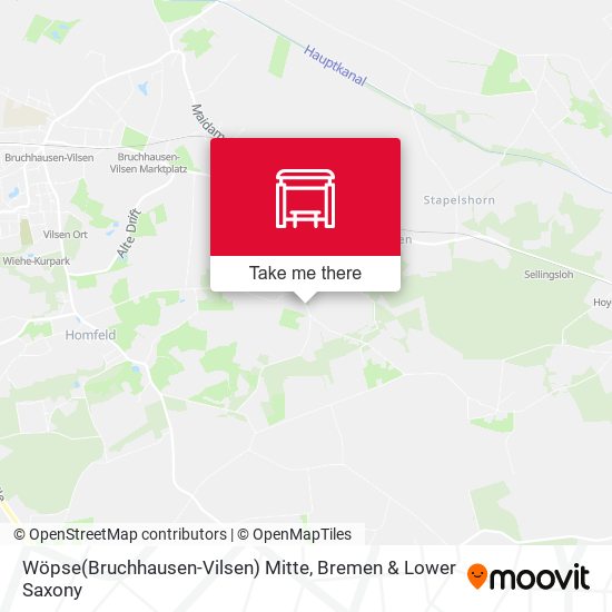 Wöpse(Bruchhausen-Vilsen) Mitte map
