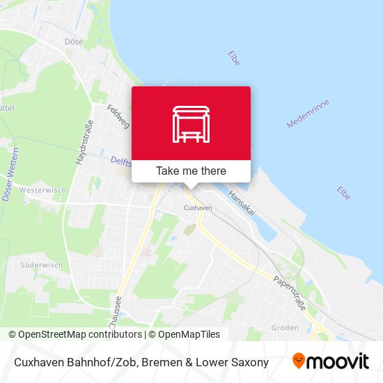 Cuxhaven Bahnhof/Zob map