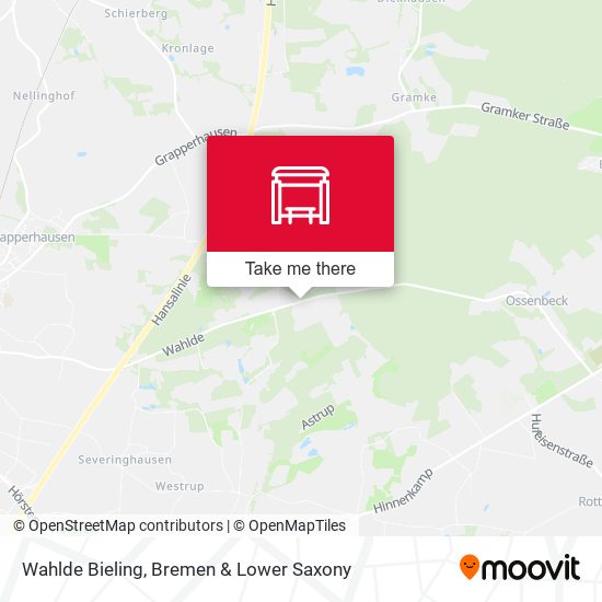 Wahlde Bieling map