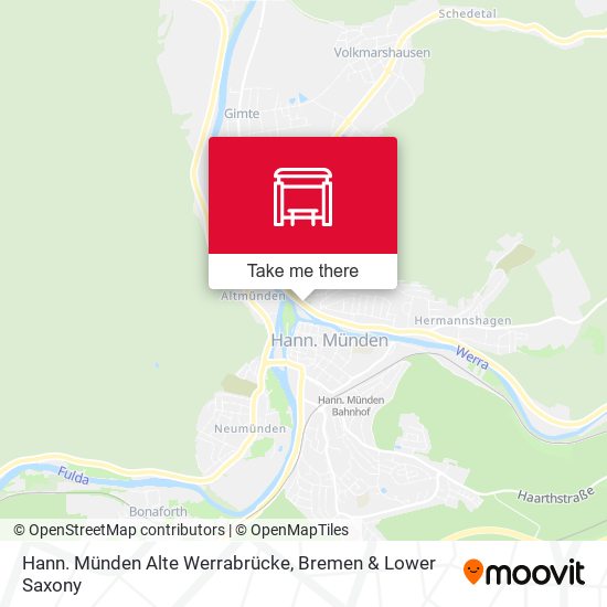 Hann. Münden Alte Werrabrücke map