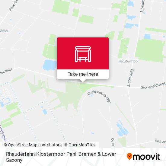 Rhauderfehn-Klostermoor Pahl map