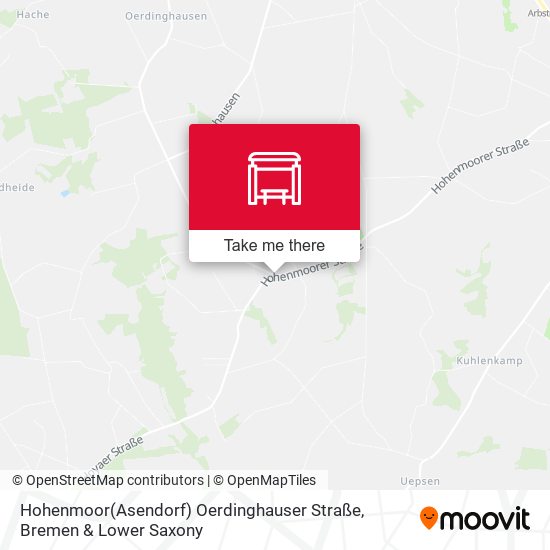 Hohenmoor(Asendorf) Oerdinghauser Straße map
