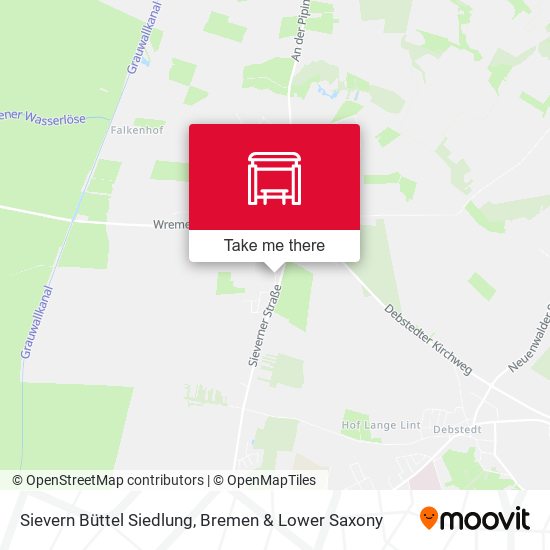 Sievern Büttel Siedlung map